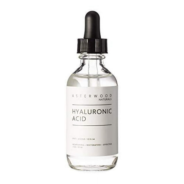 Asterwood Naturals Pure Hyaluronic Acid Serum for Face  Hydrating Plumping & Anti-Aging, 59ml/2 oz