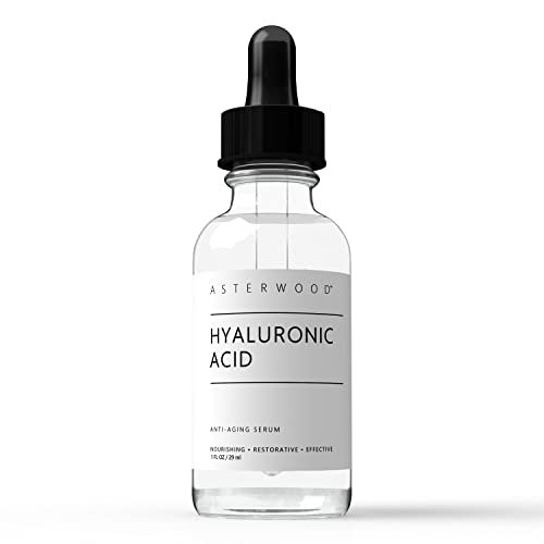 Asterwood Pure Hyaluronic Acid Serum for Face; Plumping AntiAging