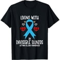 thumbnail image 1 of Asthma Allergy Awareness Living With An Invisible illness T-Shirt, 1 of 4