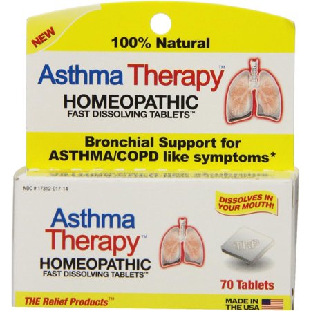 Asthma Therapy Homeopathic Fast Dissolving Tablets 70 ea (Pack of 2)