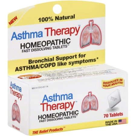 Asthma Therapy Homeopathic Fast Dissolving Tablets 70 ea (Pack of 6)