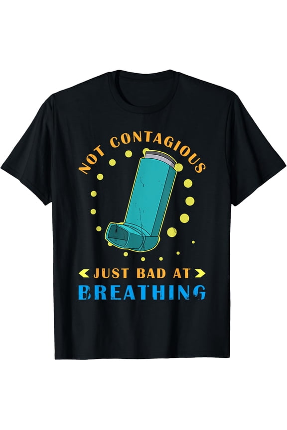 Asthma awareness inhalers wheezy breathing asthmatic allergy T-Shirt