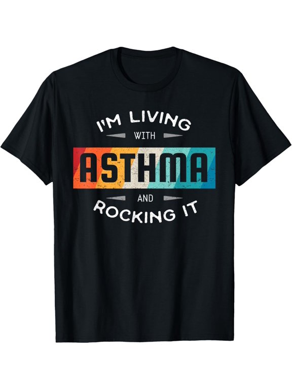 Asthmatic Respiratory Disease Asthma Allergic Rhinitis Gift T-Shirt men and women can wear, black, white, gifts