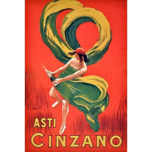 Asti Advertisement Decorative Poster. Home Graphic Art wall Design. 16 x 24 Inch Poster