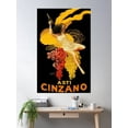 thumbnail image 1 of Asti Cinzano - Asti Spumante - Italian Sparkling White Wine - Vintage Advertising Poster By Leonetto Cappiello Poster Wall Art, Modern Wall Decor For Living Room Bedroom, 16x24 UNFRAMED, 1 of 3