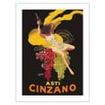 thumbnail image 1 of Asti Cinzano - Asti Spumante - Italian Sparkling White Wine - Vintage Advertising Poster by Leonetto Cappiello c.1910 - Fine Art Matte Paper Print (Unframed) 18x24in, 1 of 4