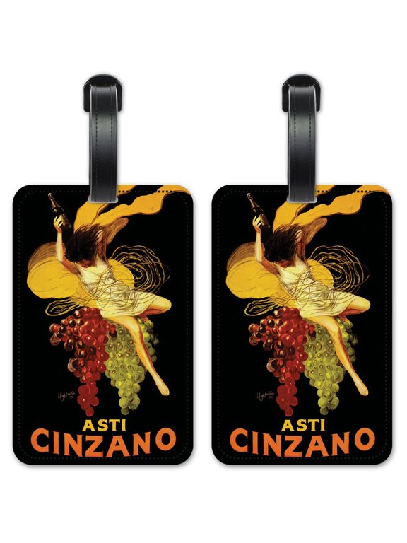 Asti Cinzano - Luggage ID Tags / Suitcase Identification Cards - Set of 2