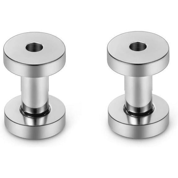 Astm F136 Titanium Ear Gauges Screw Fit Flesh Tunnels Plugs Gauges Earring Expander Stretcher Ear Tunnels For Ears 10G 8G 6G 4G 2G 0G 00G Plug Earrings Body Piercing Jewelry For Women Men