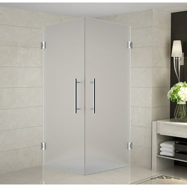 Aston Sen989f-32-10 Vanora 32" Wide X 32" Deep X 72" High Frameless Hinged Shower