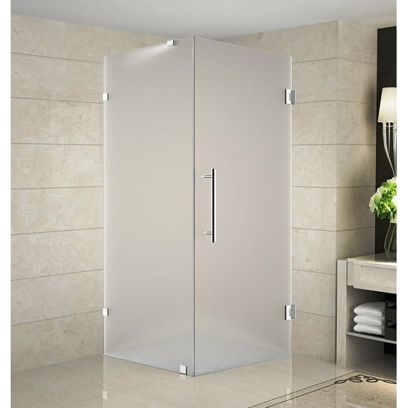 Aston Sen988f-38-10 Aquadica 38" Wide X 38" Deep X 72" High Frameless Hinged Shower