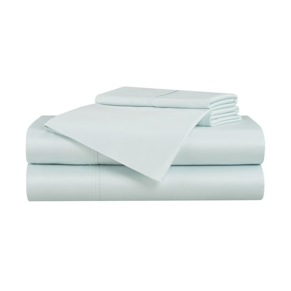 Aston & Arden Bamboo Rayon Sheet Sets, 4-Piece, 250 Thread Count, Modern, Hypoallergenic, Queen, Blue