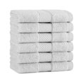 Aston & Arden Egyptian Cotton Washcloths (6 Pack), 13x13, Jaquard