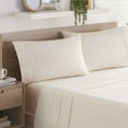 thumbnail image 1 of Aston & Arden Linen and Lyocell Queen Bed Sheet Set (4-Piece), Latte Cream, 1 of 7