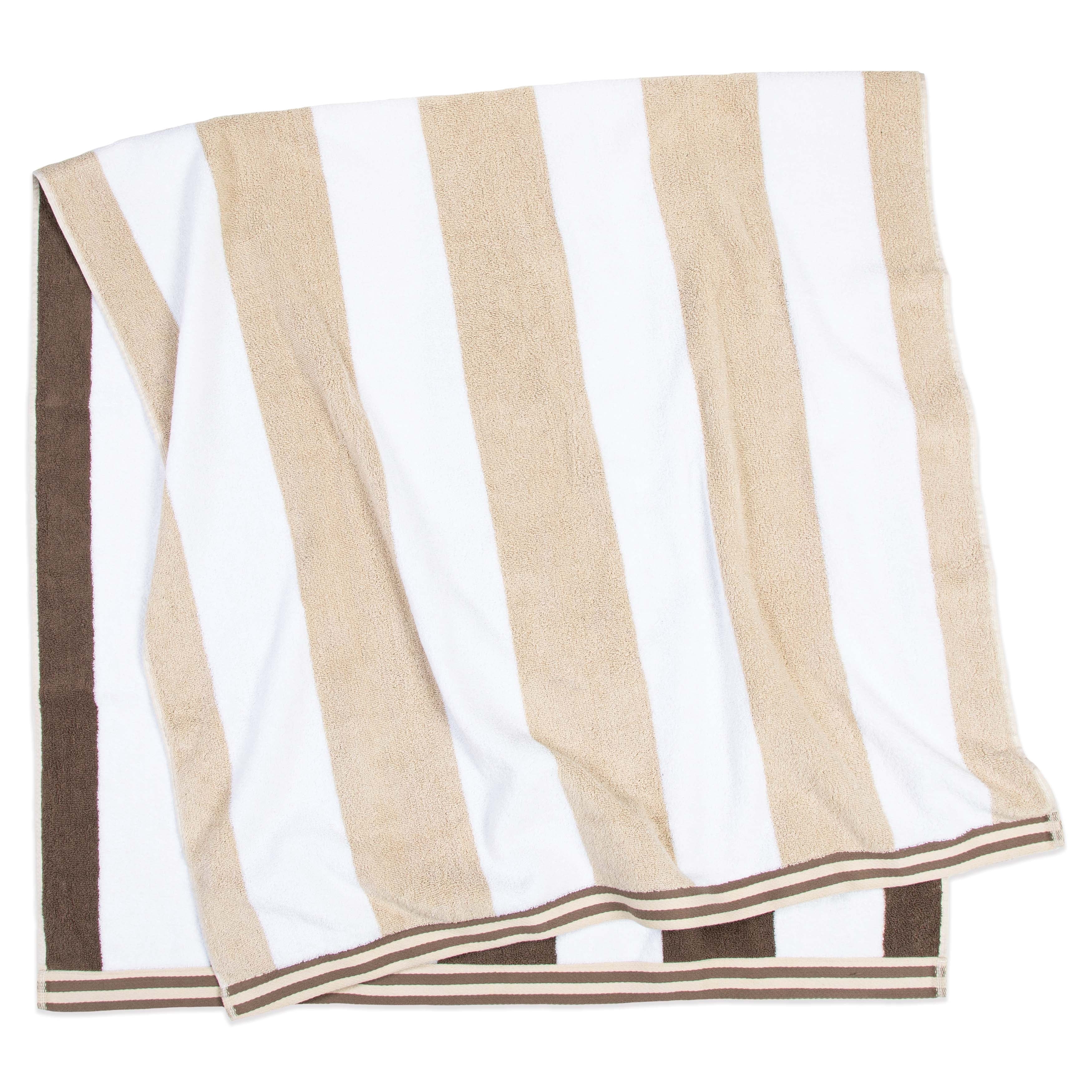 Aston & Arden Reversible Beach Towel 35x70 Brown/Beige