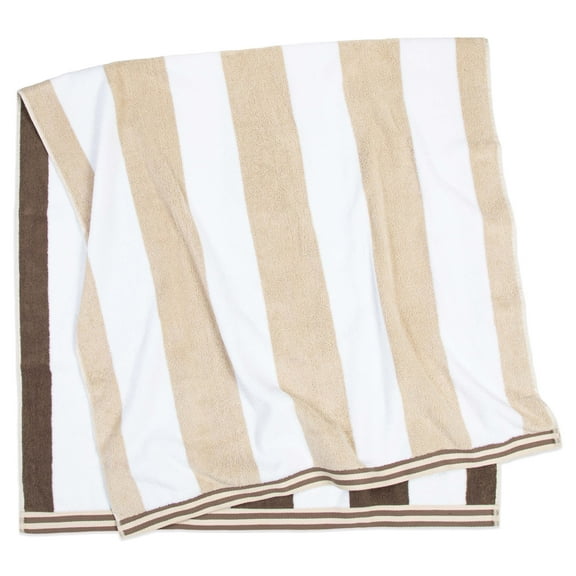 Aston & Arden Reversible Beach Towel 35x70 Brown/Beige