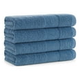 thumbnail image 1 of Aston & Arden Turkish Cotton Hand Towels (4-Pack), Thick 600 GSM, 18x32 in., Ultra Soft and Plush, Solid Copen Blue, 1 of 5