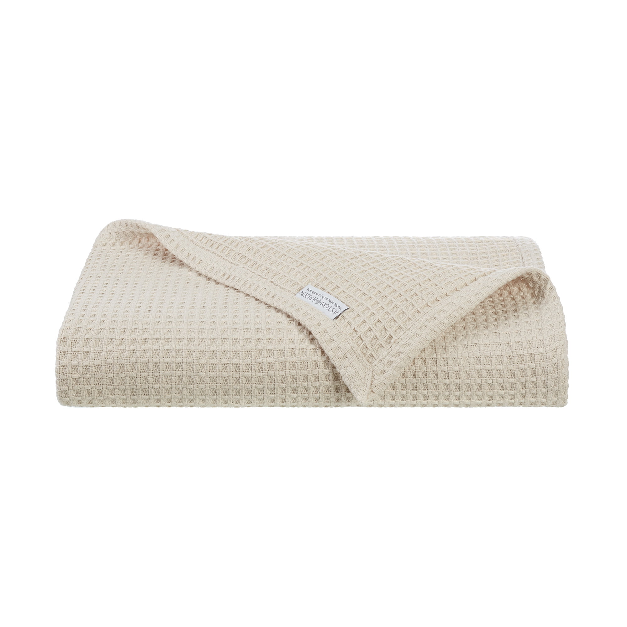 Aston & Arden Waffle Weave Cotton Bed Blanket (KING Size 108x90), Soft