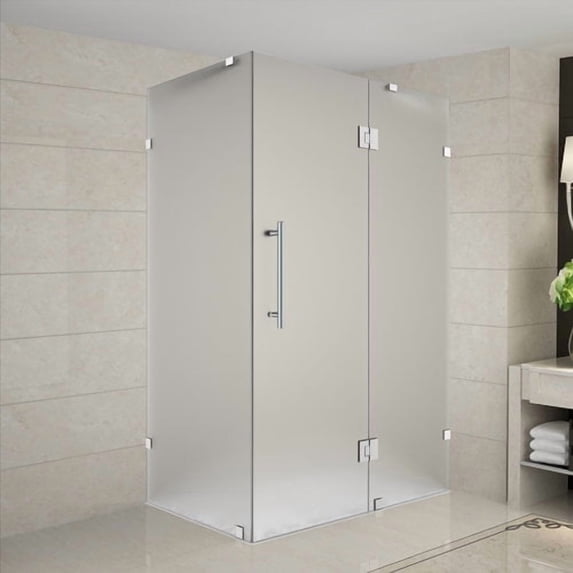 Aston Avalux 32'' x 72'' Hinged Frameless Shower Door