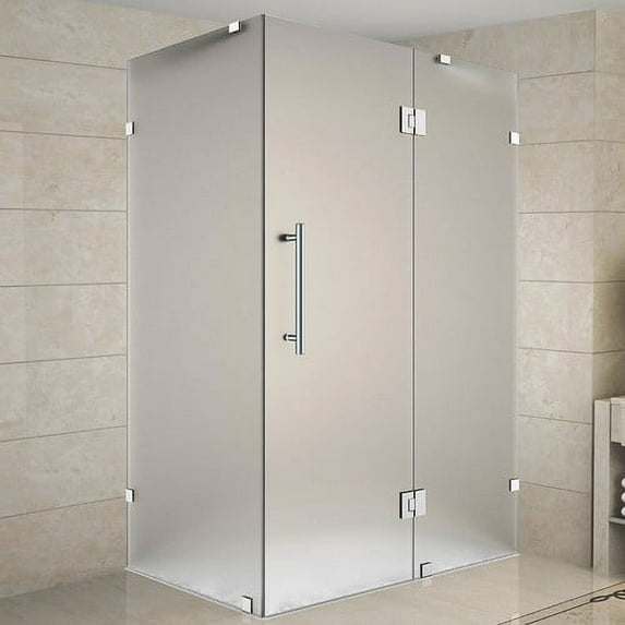 Aston Avalux 33'' x 72'' Hinged Frameless Shower Door