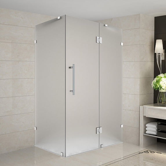 Aston Avalux 34'' x 72'' Hinged Frameless Shower Door