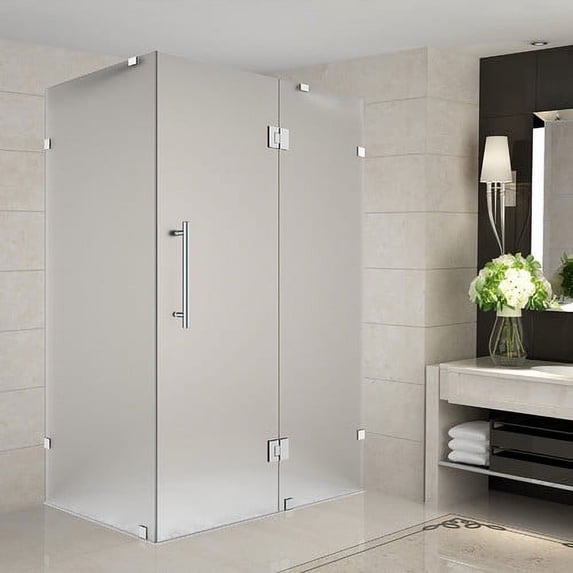 Aston Avalux 35'' x 72'' Hinged Frameless Shower Door