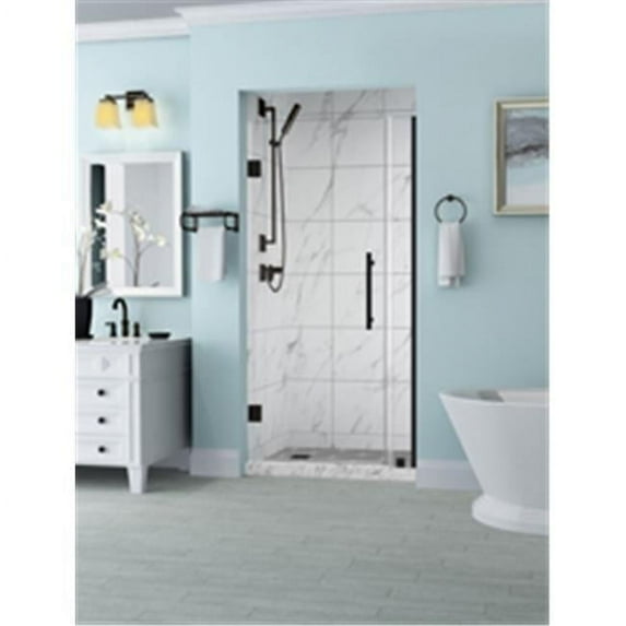 Aston SDR965EZ-ORB-4438-10 Belmore 43.25-44.25 x 72 in. Frameless Hinged Shower Door in Oil Rubbed Bronze