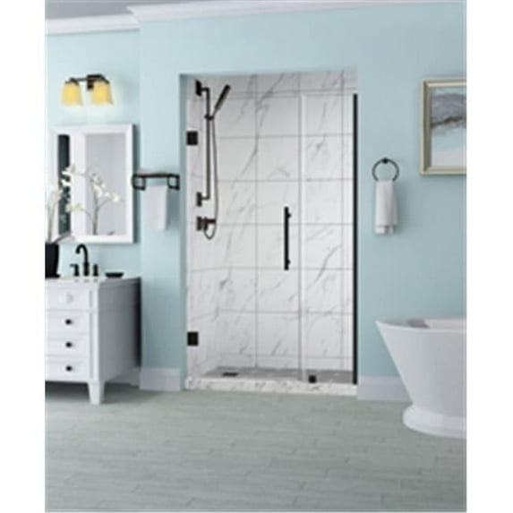 Aston SDR965EZ-ORB-4624-10 Belmore 45.25-46.25 x 72 in. Frameless Hinged Shower Door in Oil Rubbed Bronze