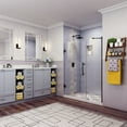 thumbnail image 1 of Aston Sdr965ez-4523-10 Belmore 72" High X 45" Wide Hinged Frameless Shower Door - Black, 1 of 7