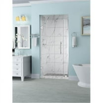 Aston SDR965EZ-CH-3428-10 72 x 33.25-34.25 x 0.375 in. Belmore Frameless Hinged Shower Door - Chrome