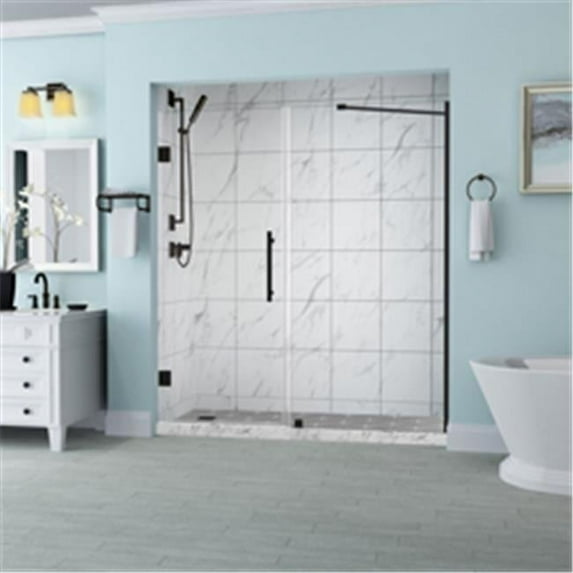 Aston SDR965EZ-ORB-6024-10 72 x 60 x 0.38 in. Belmore Frameless Hinged Shower Door, Oil Rubbed Bronze
