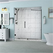 Aston SDR965EZ-ORB-6329-10 72 x 63 x 0.38 in. Belmore Frameless Hinged Shower Door, Oil Rubbed Bronze