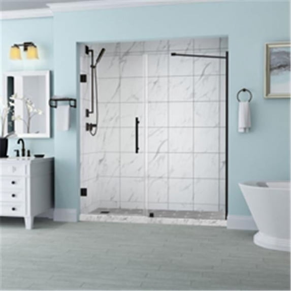 Aston SDR965EZ-ORB-7032-10 Belmore 72" High X 70" Wide Hinged Frameless Shower Door -