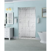 Aston SDR965EZ-SS-4127-10 72 x 40.25-41.25 x 0.375 in. Belmore Frameless Hinged Shower Door - Stainless Steel