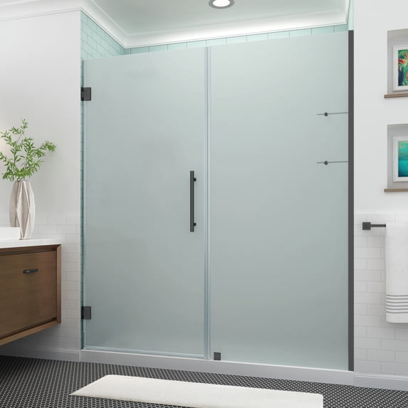 Aston SDR960F-MB-6735-10 Belmore Gs 72" High X 67" Wide Hinged Frameless Shower Door -