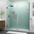 thumbnail image 1 of Aston SDR960EZ-MB-7133-10 Belmore Gs 72" High X 71" Wide Hinged Frameless Shower Door -, 1 of 7