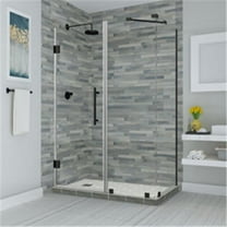 Aston SEN967EZ-ORB-452334-10 72 x 45 x 34.38 in. Bromley Frameless Corner Hinged Shower Enclosure, Oil Rubbed Bronze