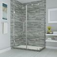 thumbnail image 1 of Aston SEN967EZ-SS-612338-10 Bromley 72" High X 61" Wide X 38" Deep Hinged Frameless Shower, 1 of 7
