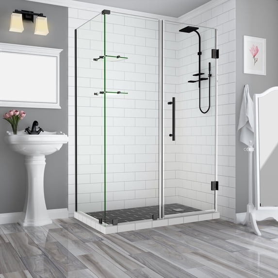 Aston SEN962EZ-ORB-673130-10 Bromley Gs 72" High X 67" Wide X 30" Deep Hinged Frameless