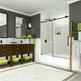 thumbnail image 1 of Aston TDR984EZ-MB-60-10 Coraline 60" High X 60" Wide Sliding Frameless Tub Door - Black, 1 of 7