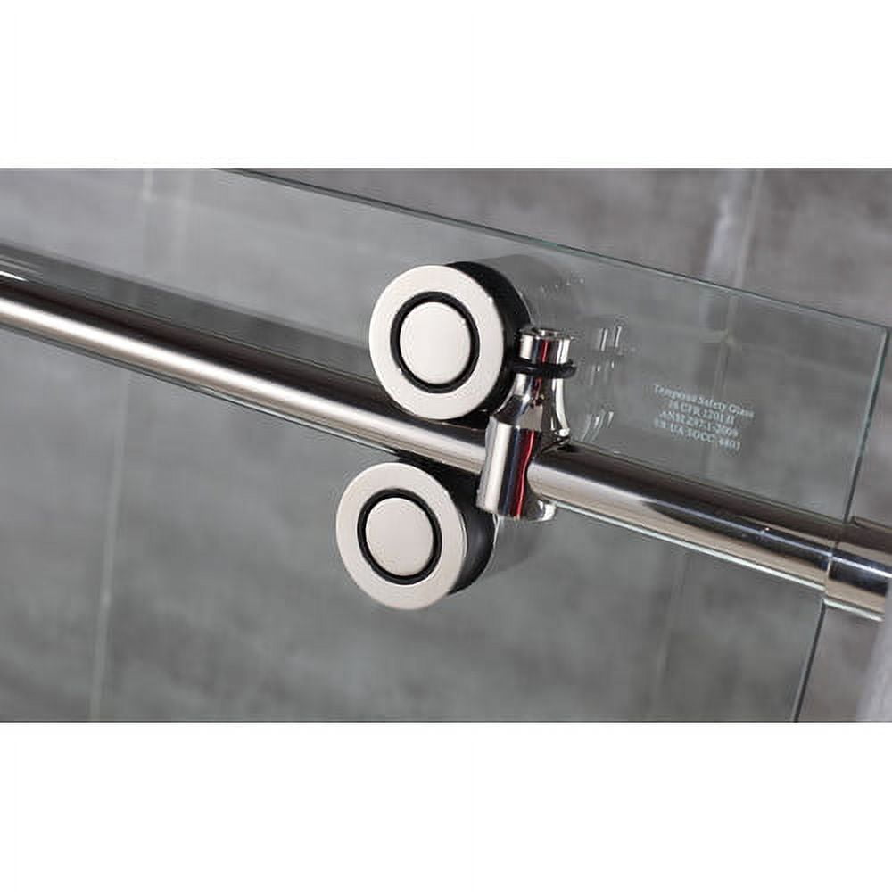 Langham 48'' Frameless Clear Tempered Glass Sliding Shower Door