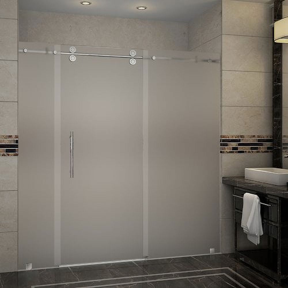 Basco Deluxe 56 in. x 68 in. Framed Sliding Shower Door in Chrome