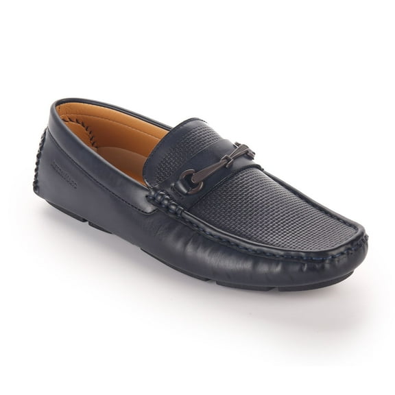 Aston Marc Drive Men's Loafers Color: Navy Size: 9.5
