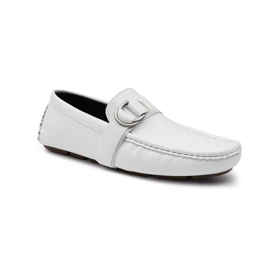 Aston Marc Mens Charter 02 Faux Leather Slip On Loafers