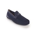 thumbnail image 1 of Aston Marc Men's Casual Loafer Shoes, Comfortable and Versatile for Travel, Office, and Everyday Use, Premium Leather Design - Navy, Size 9, 1 of 6