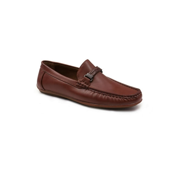 Aston Marc Mens Madrid 01 Faux Leather Slip-On Loafers