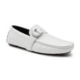 thumbnail image 1 of Aston Marc Men's Driving Loafers, Comfortable Slip-On Casual Shoes, Soft Leather Moccasins for Driving & Everyday Wear - White, Size 9, 1 of 6