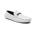 thumbnail image 1 of Aston Marc Men's Driving Loafers, Premium Leather Slip-On Shoes, Comfortable Casual Footwear for Driving & Daily Wear - White, Size 9, 1 of 2