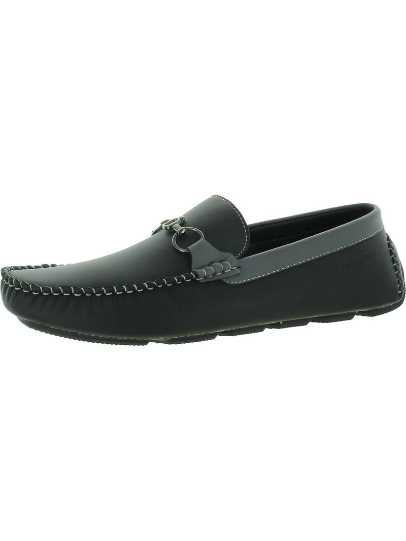 Aston Marc Mens Faux Leather Slip-On Driving Moccasins  display picture 2