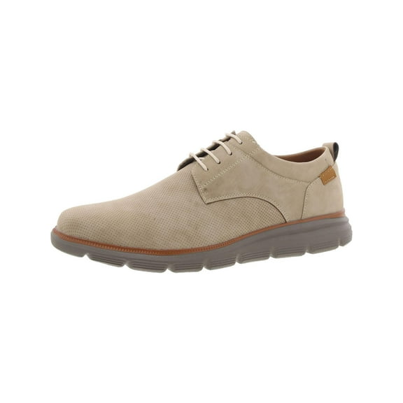 Aston Marc Mens Eglon 01 Faux Leather Lace-Up Oxfords