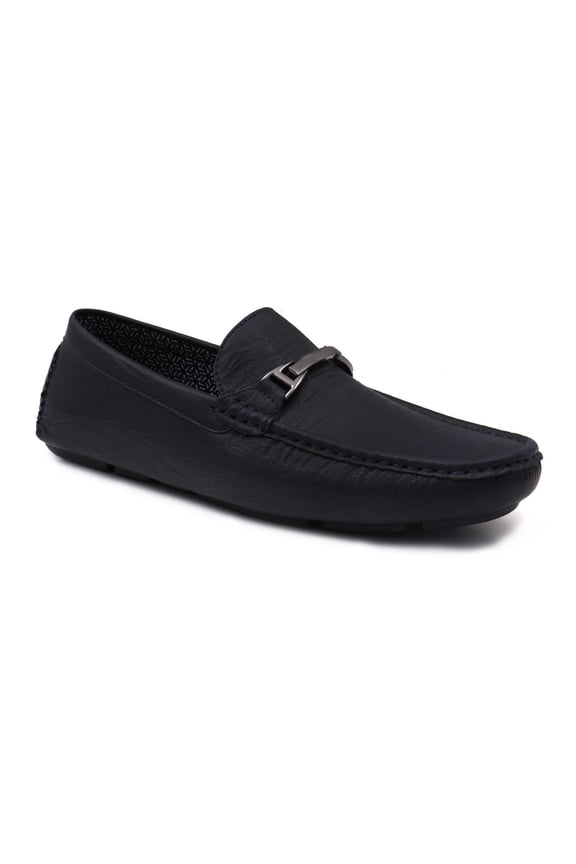 Men's Loafers Color: Navy Size: 8